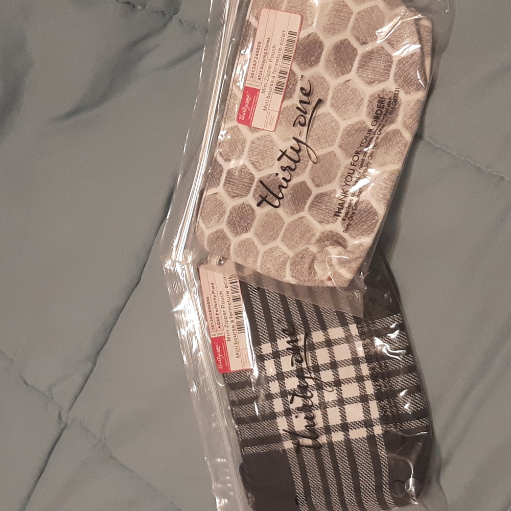 Thirty-one mini zipper pouches